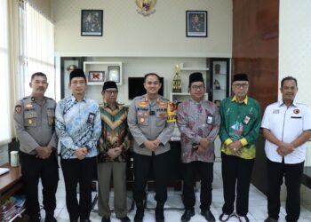 Kapolres Soppeng Sambut Kunjungan Badan Amil Zakat Nasional.