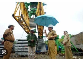 Kunjungi Proyek Jembatan Kembar di Bacukiki Barat, Wali Kota Parepare: Capaian Progresnya Signifikan