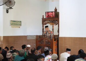 Kapolres Sidrap Safari Jumat di Masjid Al Iman Bilokka