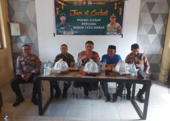 Ini Penekanan Waka Polres Sidrap Saat Jumat Curhat di Panca Rijang