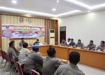 Kabag Ops Polres Sidrap Pimpin Anev Ops Pekat Lipu 2023