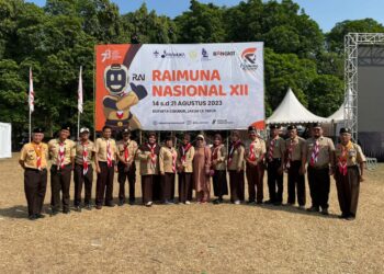 Pengurus Kwarcab Pinrang Tinjau Peserta Rainas XII 2023 di Cibubur