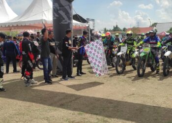 Polres Sidrap Berikan Pengamanan Latber X-Campur One Day Trail Adventure