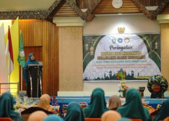 PKK-DWP Parepare Peringati Maulid. Erna Rasyid Taufan : Perdalam Rasa Cinta Dengan Sosok Nabi Muhammad SAW