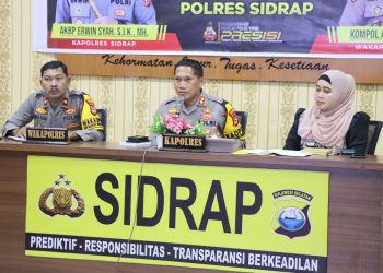 Kapolres Sidrap Pimpin Rakor, Dalam Rangka Kunker Kapolda Sulsel