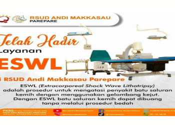 RSUD Andi Makkasau Parepare, Hadirkan Layanan Pecah Batu Ginjal Tanpa Operasi