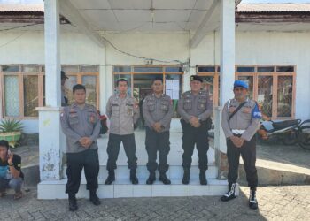 Pastikan Keamanan Surat Suara di Setiap PPK, Kapolres Sidrap Perketat Pengamanan Rapat Pleno Terbuka