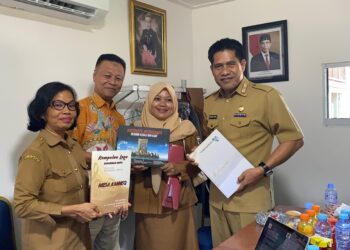Sekwan Muhammad Hamzih Terima Kunjungan Dinas Perpustakaan Provinsi Sulawesi Barat