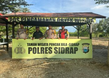 Kapolsek Pitu Riase Pimpin Langsung Pengamanan Objek Wisata Pasca-Lebaran