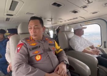 Pastikan Keamanan Arus Balik Lebaran, Kapolri Patroli Udara Jalur Tol