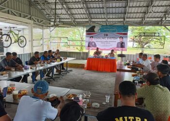 Kapolres Barru bersama awak Media di Happynes, Ini yang Dibahas