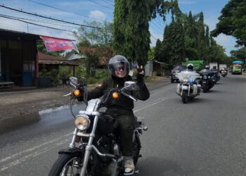 Komunitas Pemotor Gede asal Makassar Singgah Bersilaturrahim di Sidrap, Penjabat Bupati Hadir