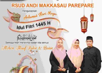 Manajemen RSUD Andi Makkasau Parepare, Mengucapkan Selamat Idul Fitri 1445 Hijriah