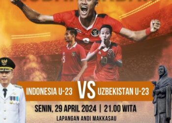 Sambut Laga Indonesia U-23 vs Uzbekistan, Pemkot Parepare Akan Gelar Nobar di Lapangan Andi Makkasau