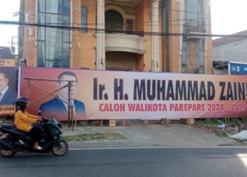 Spanduk MZ di Depan Posko Korcam Soreang Dirusak Orang Tak Dikenal