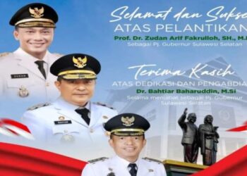 Akbar Ali Ucapkan Selamat ke Penjabat Gubernur Sulsel Zudan, dan Terimakasih atas Dedikasi Bahtiar