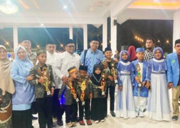 Kafilah Parepare Juara Umum Keenam Festival Anak Saleh Tingkat Provinsi Ke-12