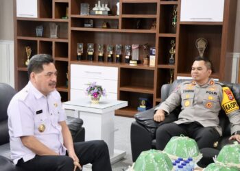 Komitmen Bersama untuk Sidrap Aman, Kapolres Silaturahmi dengan Pj. Bupati