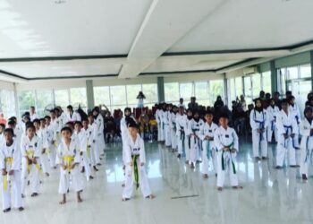 Digelar di Taman Wisata Puncak Bila, Peserta Taekwondo Camp Sidrap 2024 Antusias Ikuti Kegiatan