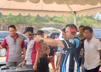 Evaluasi dan Pembinaan, Latihan Menembak di Polres Sidrap untuk Personil Berkualitas
