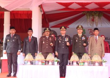 Suasana Haru di Lapangan SKPD Sidrap, Saat Peringati Detik-detik Proklamasi Kemerdekaan RI