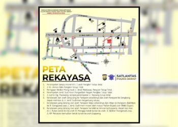 Hindari Kemacetan dalam Pendaftaran Cabup-Cawabup, Sat Lantas Lakukan Rekayasa Lalulintas