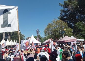 Deklarasi Sebelum Daftar di KPU Sidrap, DOATA Diantar Massa Pendukung dan Simpatisan