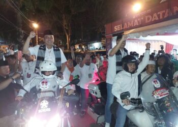 ANH-TQ Pendaftar Terakhir, Dukungan Parpol, Konvoi Massa hingga Naik Harley ke KPU Parepare