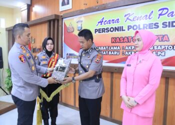 Pisah Sambut Kasat Samapta Polres Sidrap: AKP Aiyub Resmi Gantikan AKP Agung