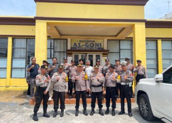 Pengamanan Ketat Polres Sidrap Warnai Rapat Pleno DPT di Ballroom Grand Sidny
