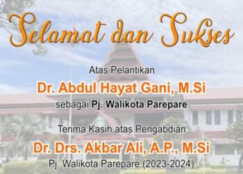 RSUD Andi Makkasau Ucapkan Selamat Atas Pelantikan Pj Wali Kota Parepare Abdul Hayat, dan Terima Kasih Dedikasi Akbar Ali