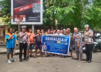 Penerangan Keliling Sat Lantas Polres Parepare, Mengingatkan ini