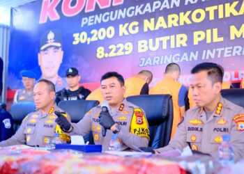 Kapolda Sulsel Pimpin Press Release Pengungkapan Kasus Narkoba 29 Kg dan Kasus Curanmor