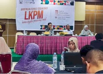 Pelaku Usaha di Parepare Bimtek LKPM, Sekda Husni Syam Bilang Begini
