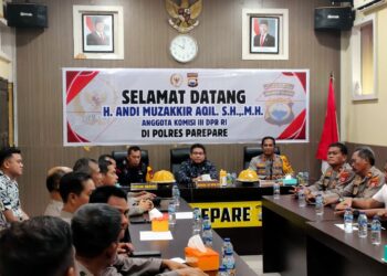 Kapolres Parepare Sambut Komisi III DPR RI, H. Andi Muzakkir Aqil. Simak Pernyataannya