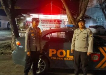 Patroli Blue Light Polsek Maritengngae: Amankan Natal dan Tahun Baru 2025
