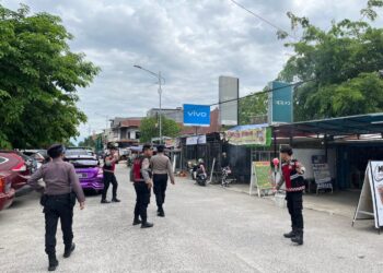Sat Samapta Polres Sidrap Sigap Amankan Pasar dan Pusat Keramaian dari Potensi Kejahatan Nataru