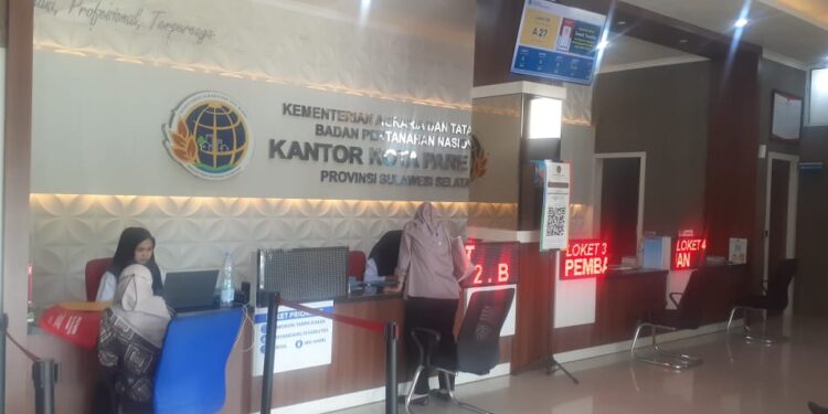 Kantor Pertanahan Kota Parepare. (Foto : MERPOS)