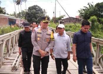 Jalan Longsor dan Jembatan Ambruk, Forkopimda Sidrap Turun Langsung Cek Lokasi