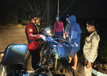 Unit Patroli Sat Samapta Polres Sidrap: Optimalkan Keamanan di Malam Akhir Pekan