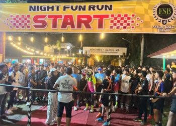 Polres Sidrap Mengerahkan Lima Puluh Personel Gabungan Dari Satuan Fungsi dan Polsek, Sukseskan Night Fun Run di Pusat Kota