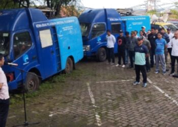 Diskominfo Parepare Gelar Apel Perdana dan Kerja Bakti. Begini Pesan Anwar Amir