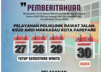 Komitmen RSUD Andi Makkasau Tetap Melayani, Meski Hari Libur dan Cuti Bersama