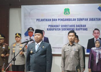 Andi Rahmat Saleh Dilantik sebagai Penjabat Sekda Sidrap