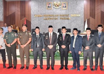 Rapat Paripurna DPRD Pinrang, Bupati Irwan Hamid Paparkan Visi Misi dan Program Prioritas 5 Tahun