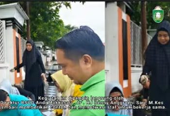 Direktur RSUD Andi Makkasau bersama Jajaran, Gelar Kerja Bakti Peringati HUT Kota Parepare ke-65