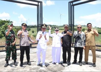 Dukung Pariwisata Berbasis Energi Terbarukan, Kapolres Sidrap dan Forkopimda Tinjau Tourism Area PLTB