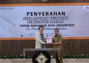 Wawako Parepare Hermanto Serahkan LKPD 2024, ke BPK Perwakilan Provinsi Sulawesi Selatan