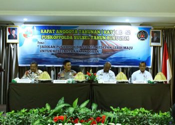 Kapolda Sulsel Hadiri Pembukaan RAT Puskoppolada Sulsel ke-52 Tahun Buku 2024