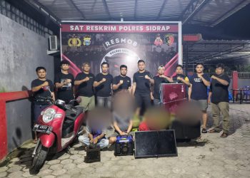 Gas LPG, TV hingga Kotak Amal Jadi Sasaran dan Beraksi di Sepuluh Lokasi berbeda, 4 Pelaku Curat Sidrap Terungkap